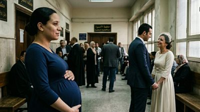 حضرت الي المحكمه لتنهي إجراءات الطلاق 