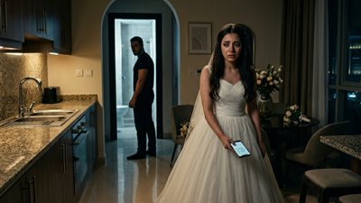قبل فرحي بدقائق لقيت ست غلبانه مسكت في إيدي 