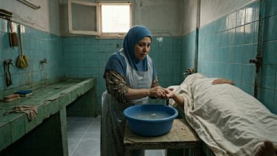 وهي بتغسل المتوفيه سمعت فجأه 