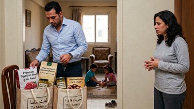 جوزي دخل عليا البيت وشايل أكياس ( حكايات مني السيد )