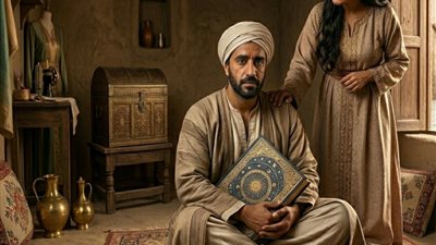 عصفور وزوجته جراده